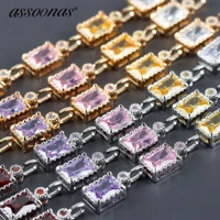assoonas18k gold platedrhodium platedjewelry accessoriesm999zirconsjewelry makingdiy earrings necklace pendants10pcslot