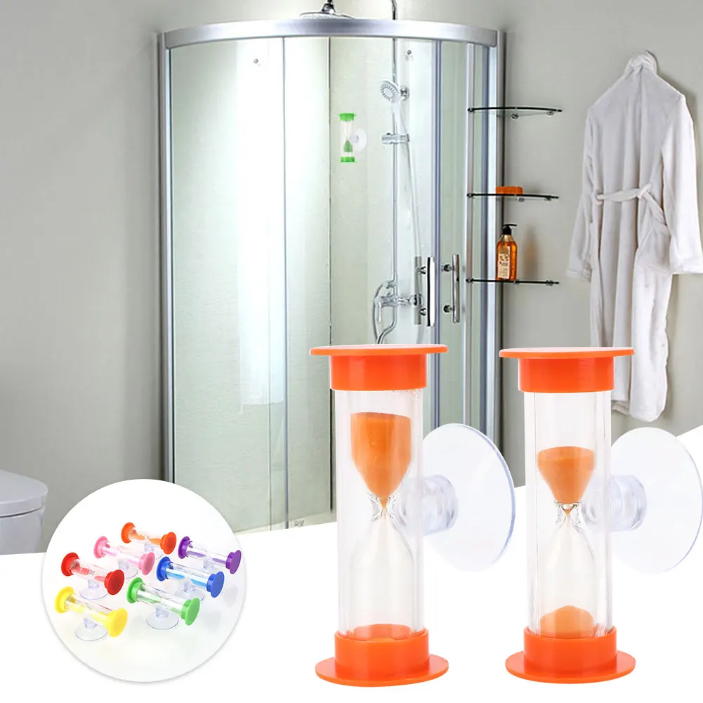 Душ таймер песочные часы аксессуары для купания ABS с присоской удобный песок дома