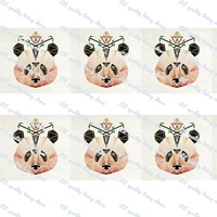 skull and panda printed grosgrain ribbon 25 75mm gift bow craft wedding party supplies silk sewing accessories fabric 50 yards