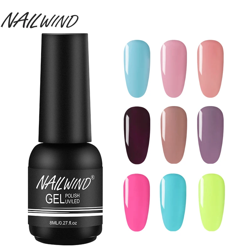 Гель лак NAILWIND полуперманентный Гибридный для ногтей 8 мл|Лак ногтей| |