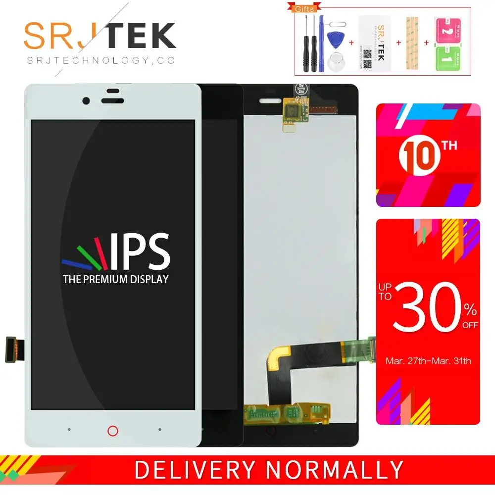 Srjtek 5 0 &quotдля ZTE Nubia Z9 Mini NX511J сенсорный ЖК-экран дигитайзер сенсор в сборе для ZTEZ9