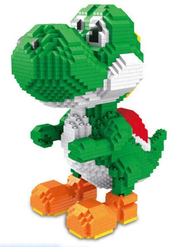 ZMS магические блоки Yoshe мини блоки Marioed bowsers микро блоки АНИМЕ DIY строительные игрушки Juguetes аукциона фигурки Детские Подарки 3492 - Цвет: yoshe no box