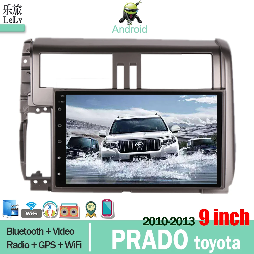 Lelv для Тойота Прадо аудио автомобиля android gps 9 &quot2010 2012 2013 Автомобильный