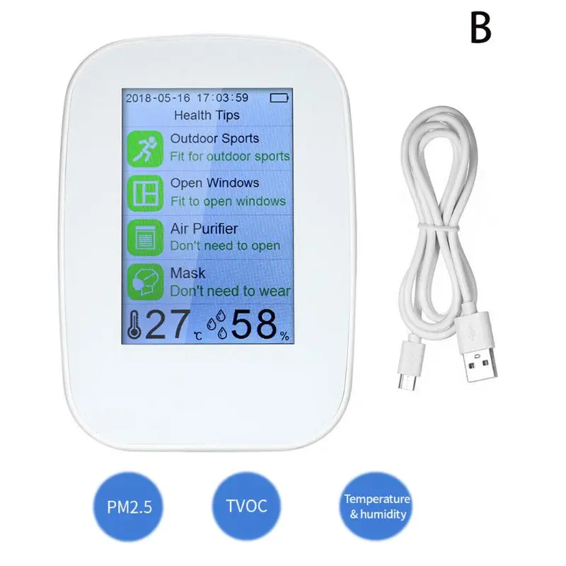 

D9-B/D9-D/D9-H Multifunctional Air Quality Detector gas detector PM2.5 HCHO TVOC 964E