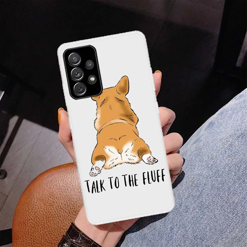 Мультяшный чехол Corgi с супер милой собакой для телефона Samsung Galaxy A70 A50 A40 A30S A20E A10S Note