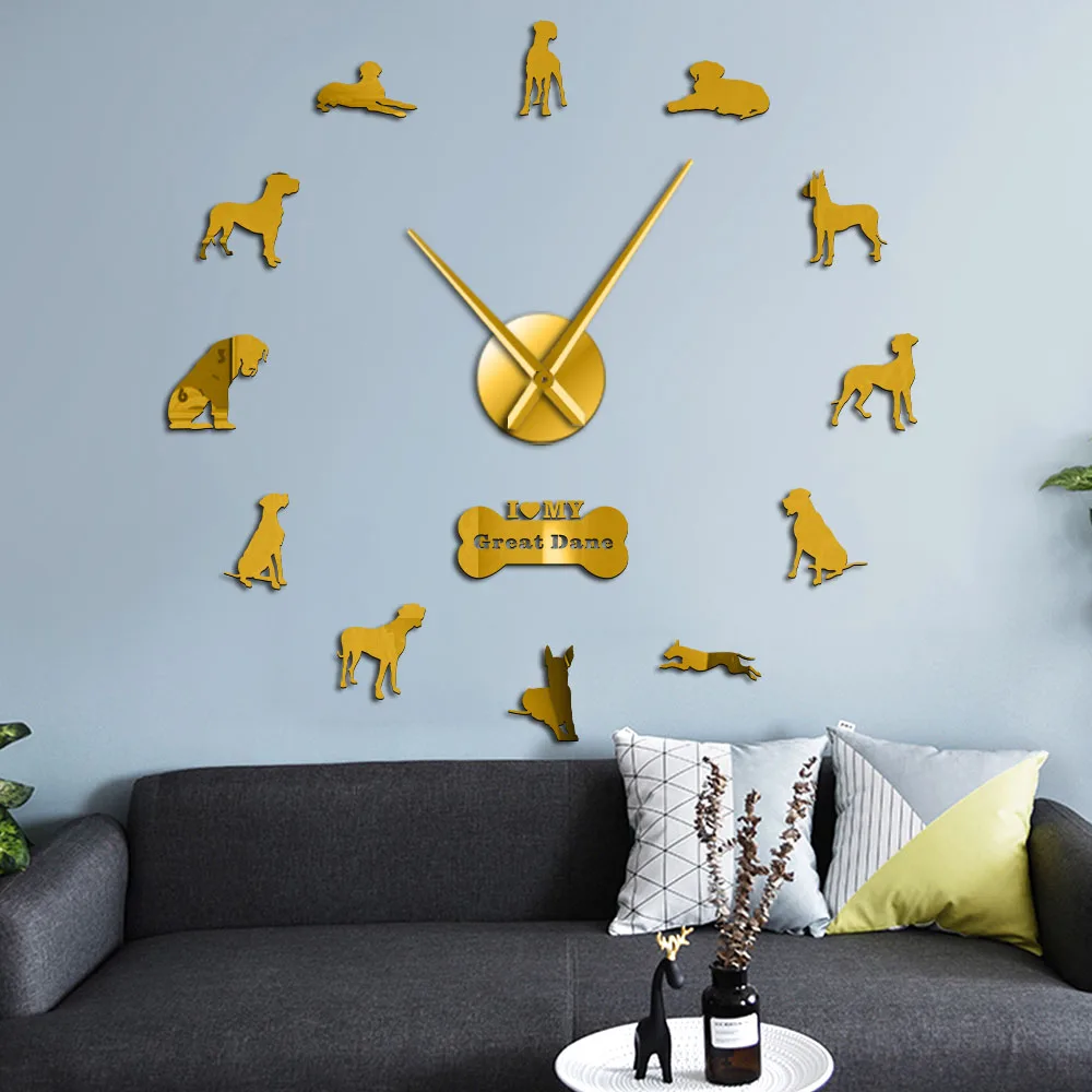 Огромные 3D настенные часы сделай сам огромные акриловые с длинными стрелками