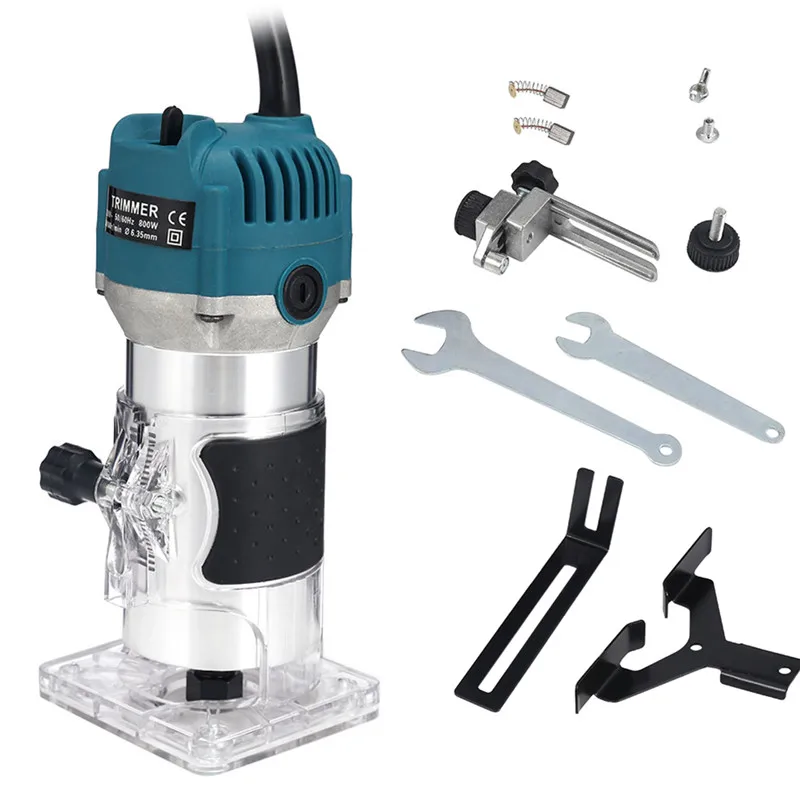 Электрический триммер 800 Вт ручной роутер для ламинирования кромок 1/4 дюйма