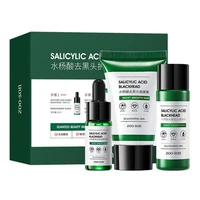face skin care set salicylic acid essence blackhead removal facial mask cream moisturizing shrink pores toner makeup set tslm2