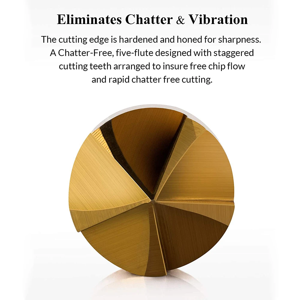 Набор сверл из быстрорежущей стали для снятия фаски 3/6 шт. 1/4 дюйма шестигранный