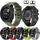 Ремешок силиконовый для наручных часов Garmin Fenix 6X 6 Pro 5X 5 Plus 3HR 22 26 мм