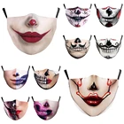 Новинка; Женские, мужские, унисекс, забавные рот косплей на Хеллоуин Мода Уход за кожей лица-маски спортивная езда на велосипеде, стирающаяся дышащая взрослых защитная маска