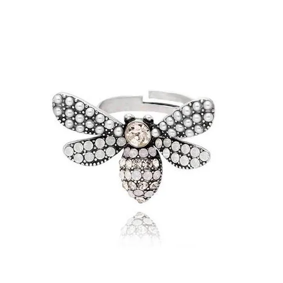 VIVILADY милый шикарный красочный имитация кристалла пчела открытые регулируемые