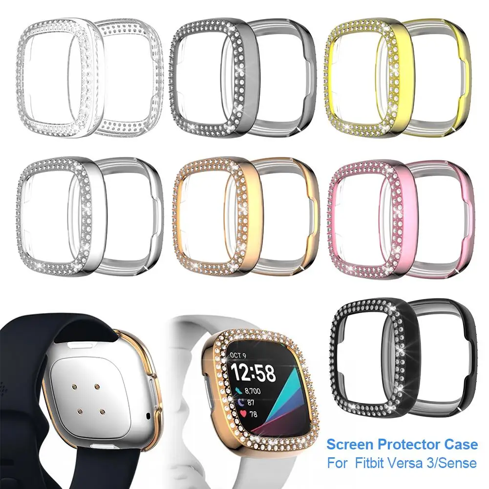 

Watch Case Watch All-inclusive Electroplating PC Protective Sleeve Diamond Hollow Protective Shell Watch Cases