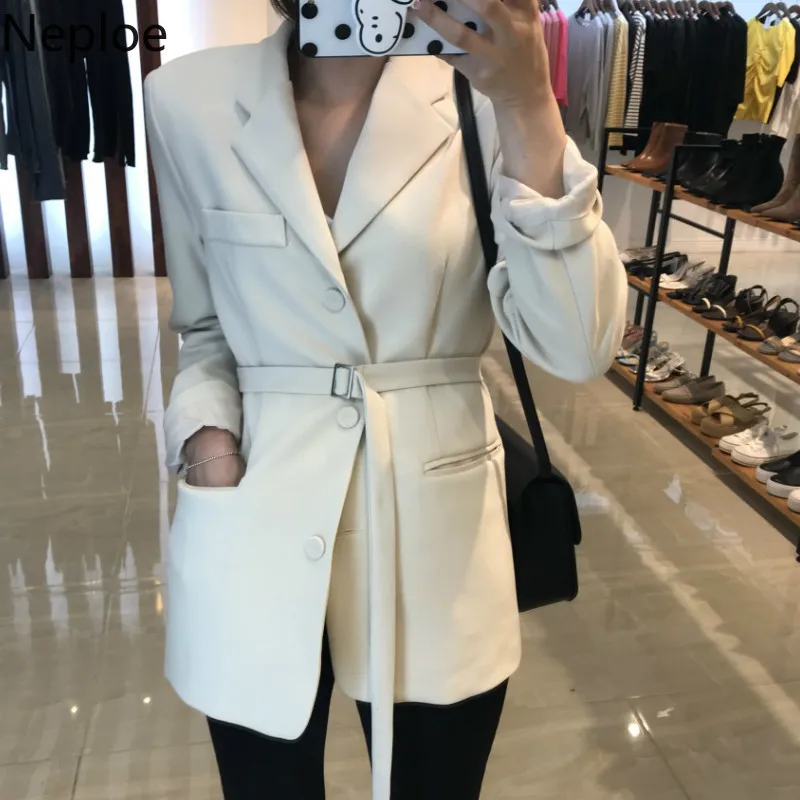 Neploe Корейский Новый Свободный Тонкий элегантный Блейзер Mujer офисный стиль тонкая