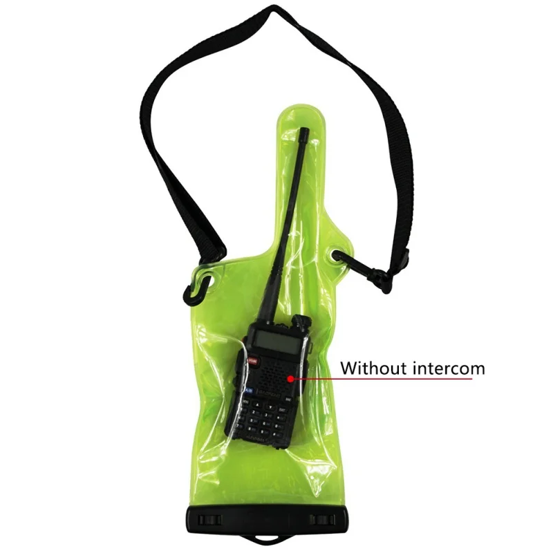 

PVC Waterproof Bag Case Pouch For Walkie Talkie Two-Way Radios Full Protector Cover Holder With Lanyard Portable Outdoor Supply