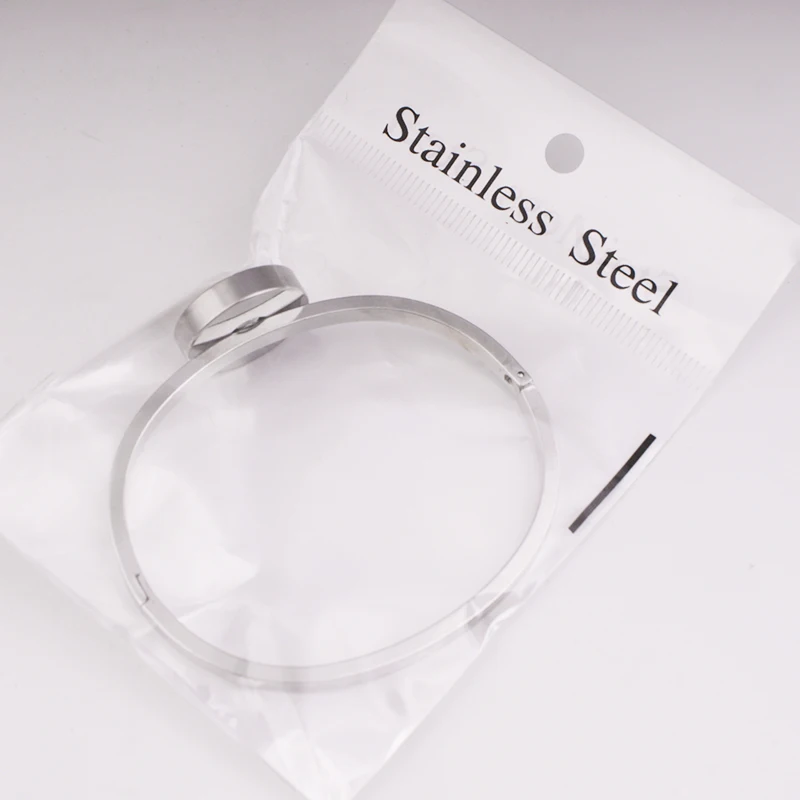 

Stainless Stee 18mm Snap Button Jewelry Fashion Stainless Steel Charm Bracelet&Bangles BY3397
