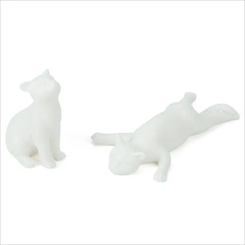 

New cute girl heart ceramic cat small ornaments desktop home room study personality creative decoration birthday gift