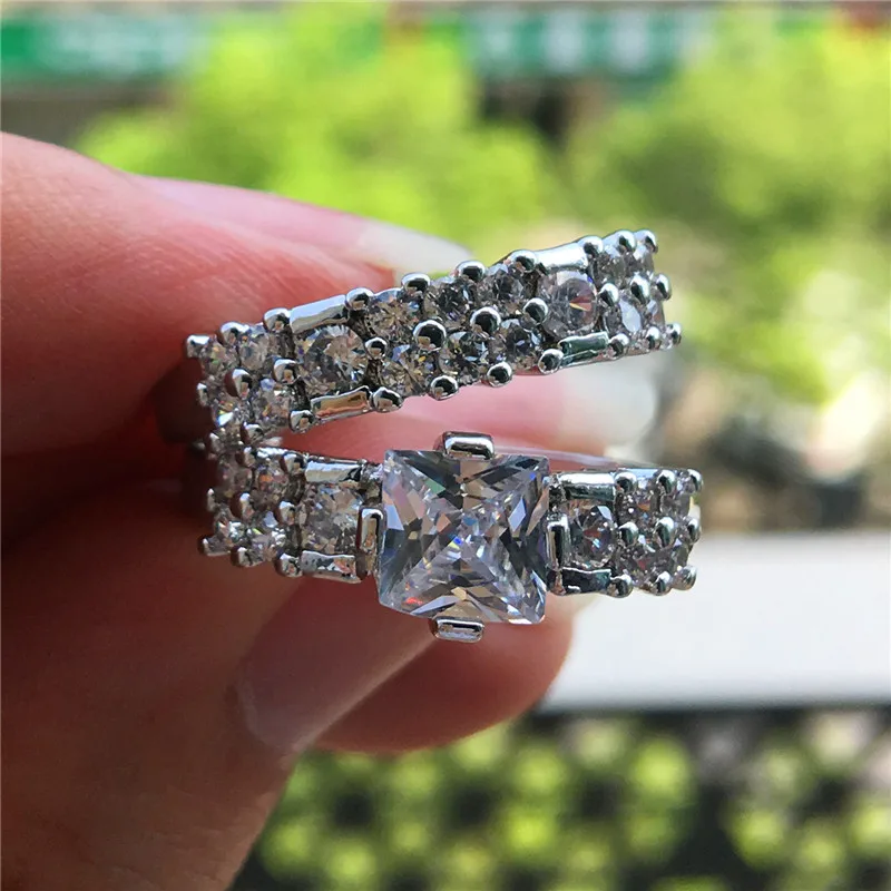 2 шт./компл. класса люкс &quotПринцесса&quot квадратный Сияющий Свадебный набор