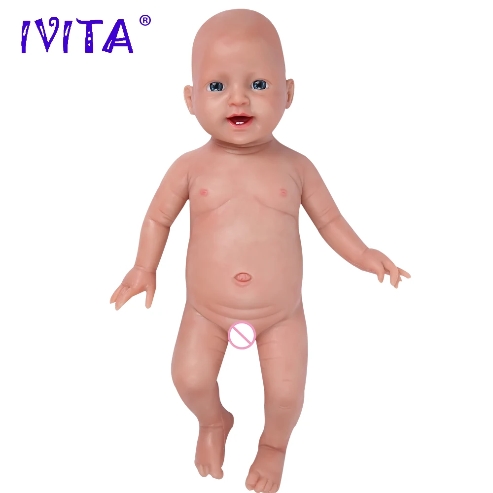 IVITA WG1508 51 см(20 дюймов) 4000 г полностью мягкая силиконовая кукла реборн, кукла живая девушка, имитация, кукла-компаньон