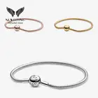 Браслет-змейка из серебра 925 пробы, для женщин и детей