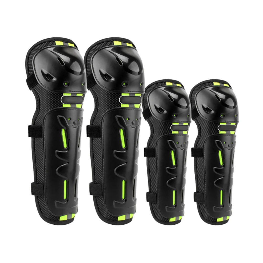 Dropship 4 шт. мотоциклетные наколенники налокотники ночь Светоотражающие Защитное