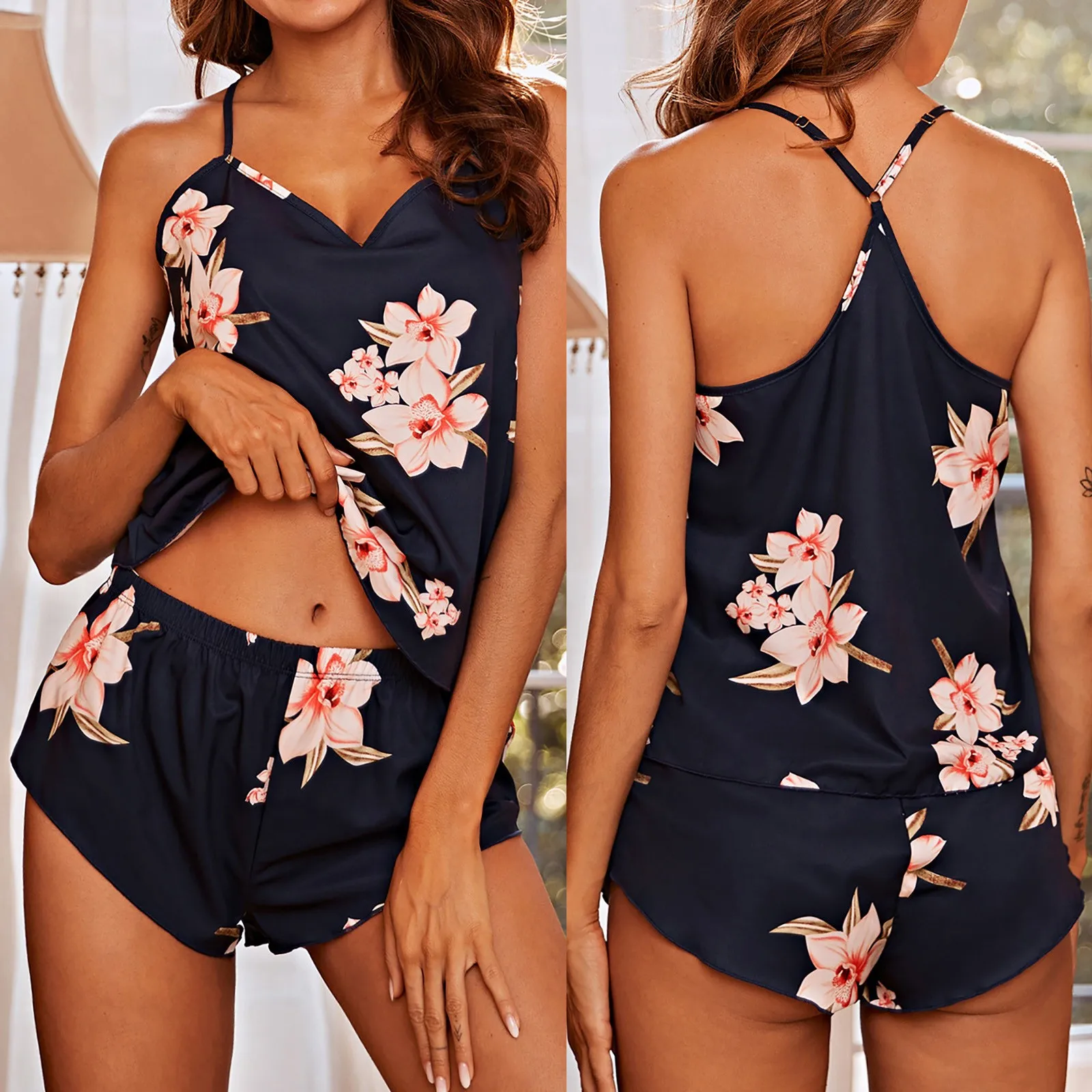 Сексуальный Кружевной Костюм для женщин одежда сна размеры: S XL размера плюс