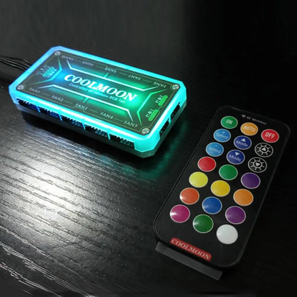 Пульт дистанционного управления COOLMOON RGB 12 В постоянного тока 5 светодиодный |