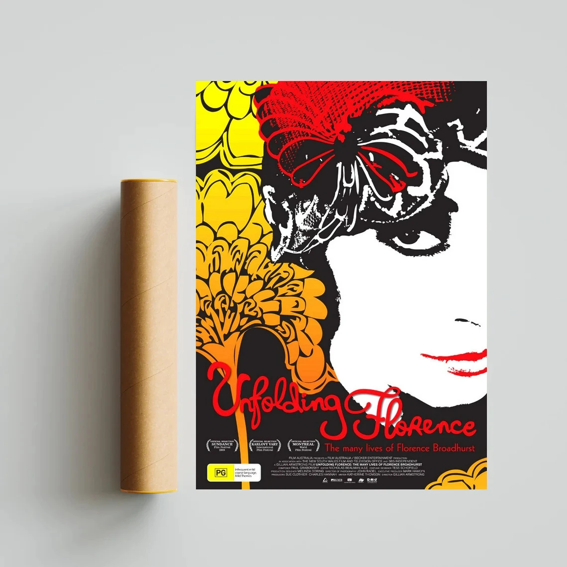 Раскладной плакат из фильма Флоренция холщовая печать Классическая винтажная