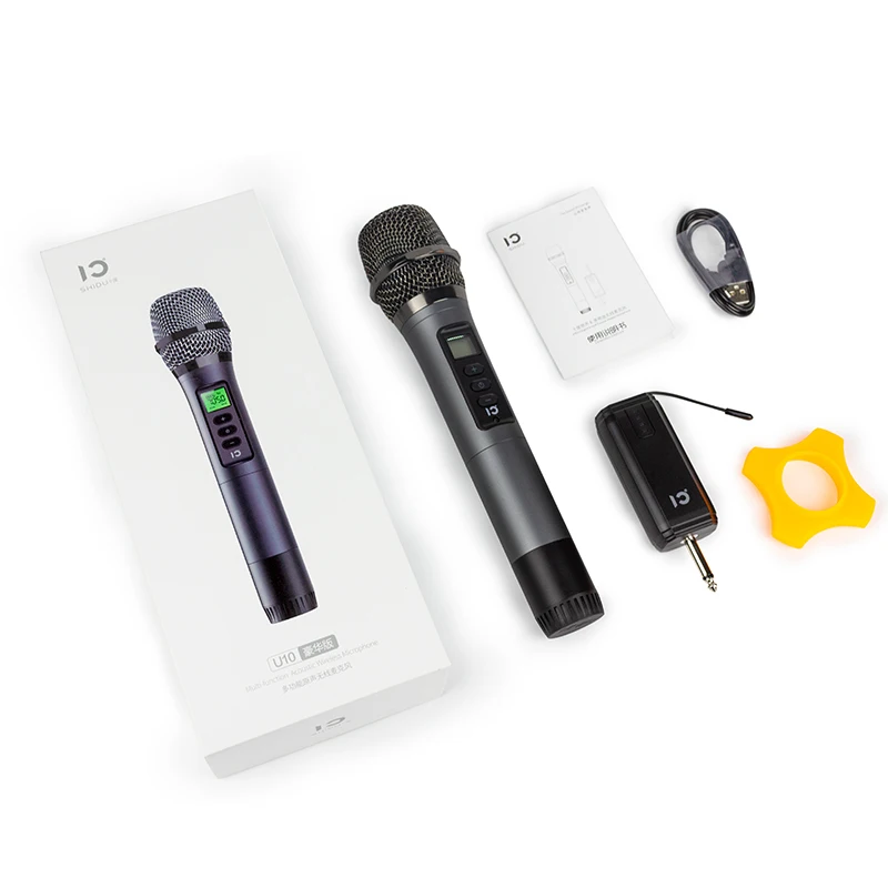 Профессиональный микрофон 2 4G UHF Ручной беспроводной приемник микрофона |