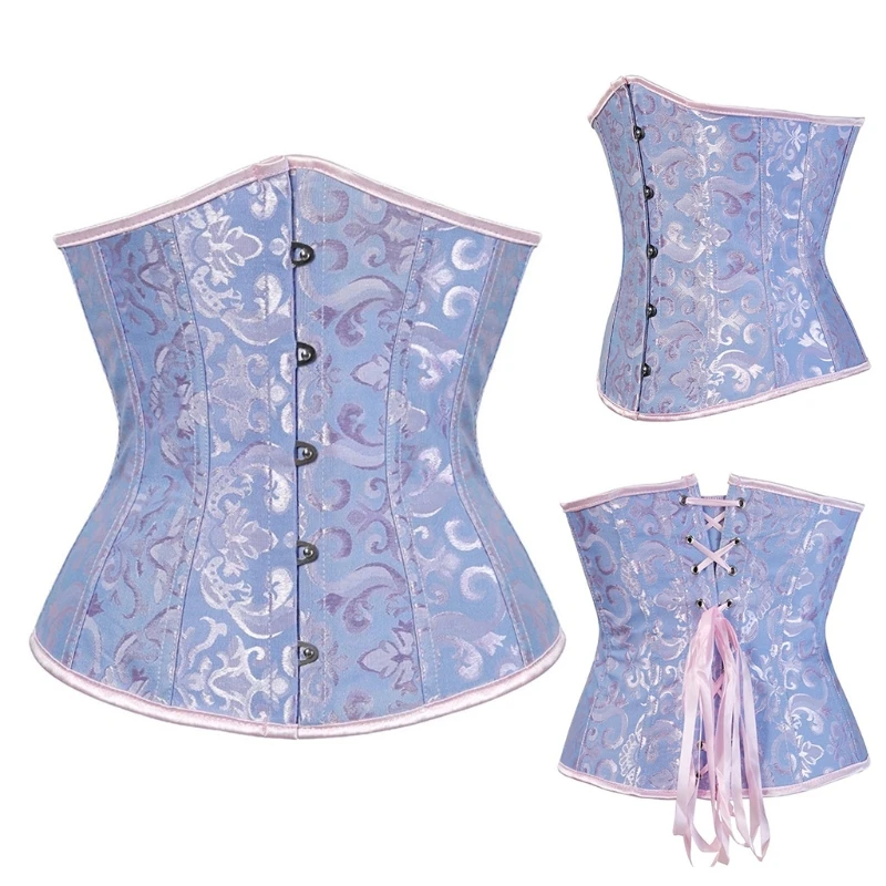 

Women Gothic Clothing Underbust Waist Cincher Sexy Bustier Belt Corset Top