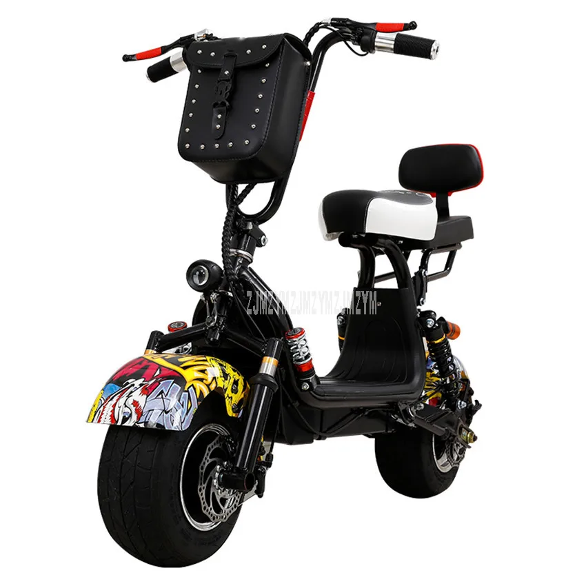 Новая мода 55 км мини электрический автомобиль для женщин две широкие шины вместо ходьбы взрослых Электрический скутер велосипед 48V20AH