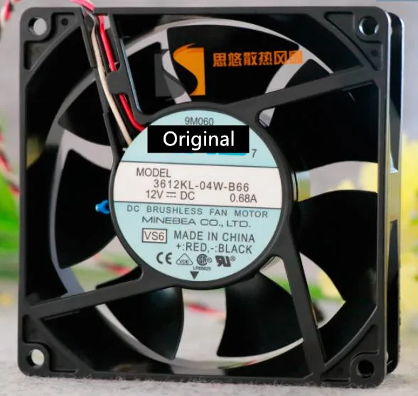 Оригинальный 100% рабочий 3612KL-04W-B66 DC 12V 0.68A 9 см 9032 инвертор сервера Вентилятор охлаждения 1 заказ