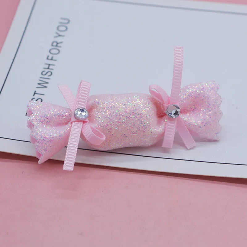 16 шт. 2 5*7 5 см блестящие конфеты с алмазным бантом мягкие аппликации для детских