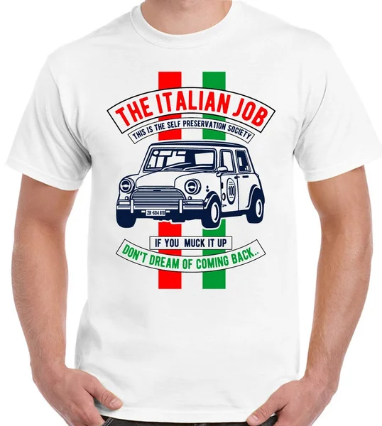 

The Italian Job Mini Cooper Movie Classic Car Michael Cane Men's T-Shirt