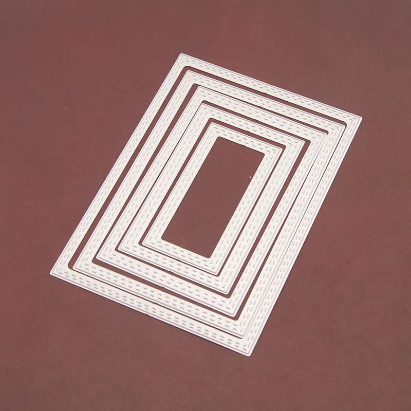 5 шт. прямоугольная рамка штампы Скрапбукинг новое поступление металлические