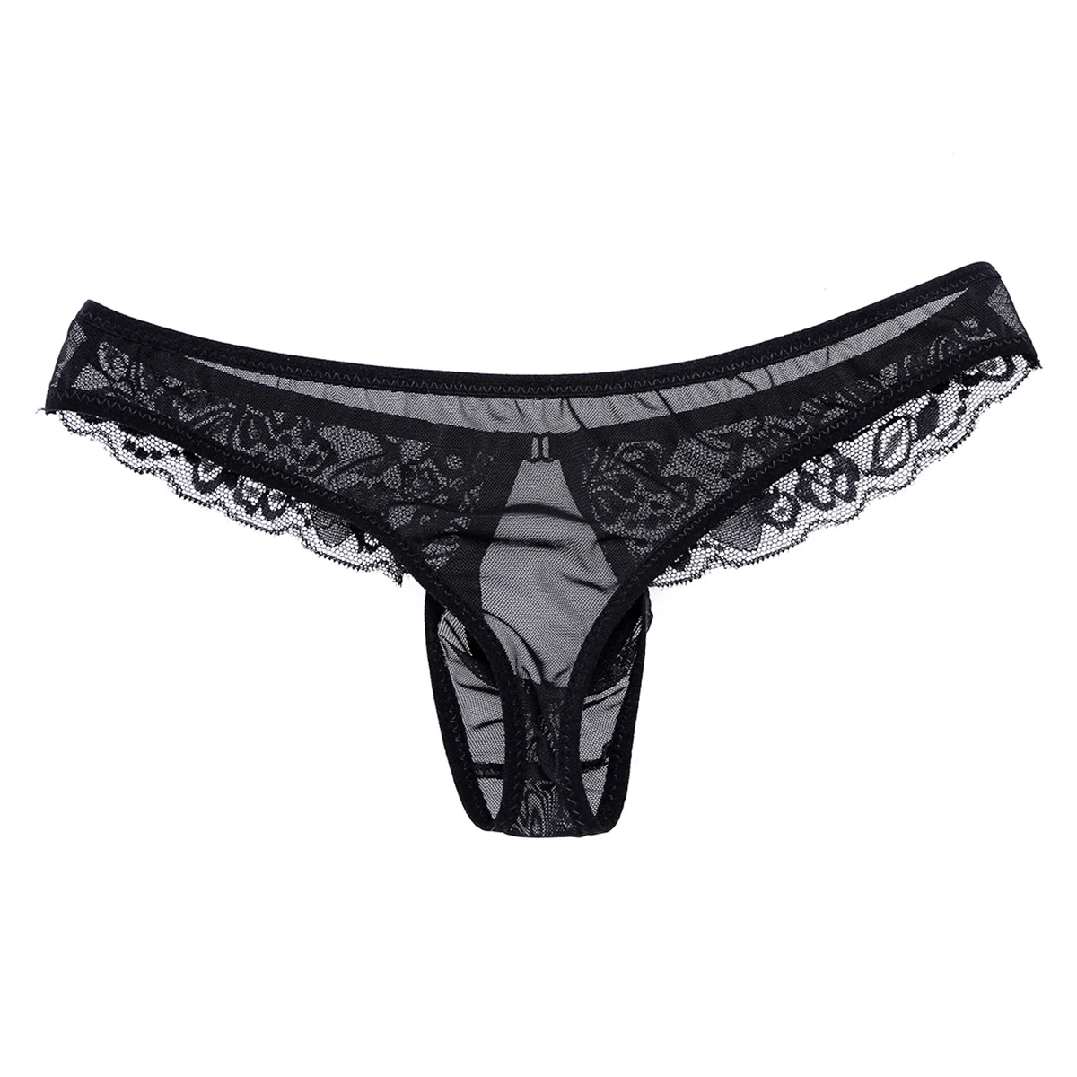 Сексуальное мужское нижнее белье SISSY с цветочным кружевом и сеткой мини бикини