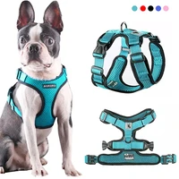 pet dog harness summer mesh nylon breathable dog vest soft adjustable harness for dogs puppy collar cat pet dog chest strap