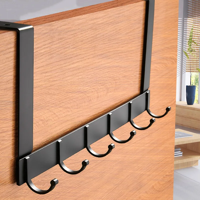 Ganchos para colgar sobre la puerta, accesorios para el hogar, sala de estar, ba&ntilde;o, organizador, estante, ropa, abrigo, sombrero, bolso, colgador de toallas-0