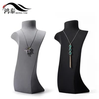 resin portrait neck necklace display stand creative storefront window microfiber tall mannequin stand jewelry props