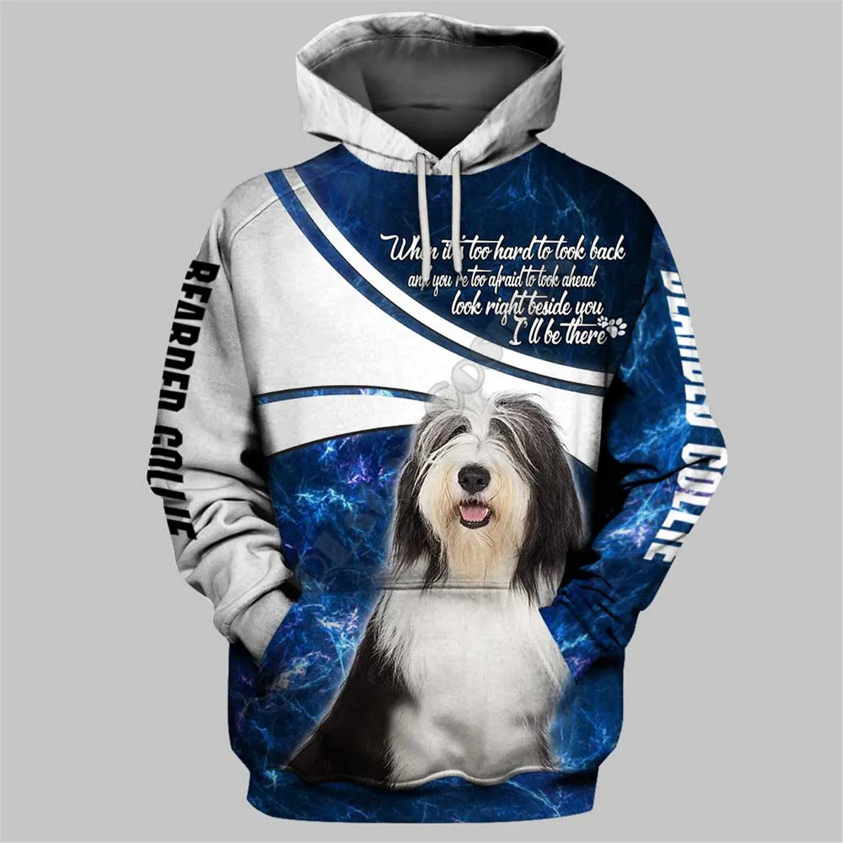 

Bearded Collie 3D Printed Hoodies Funny Pullover Men For Women Funny Sweatshirts Animal Sweater Drop Shipping