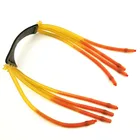 1 шт. Рогатка из натурального латекса эластичная Эластичная Трубка для тактической рогатки катапульты 8 полосок мощная Резиновая лента 2021