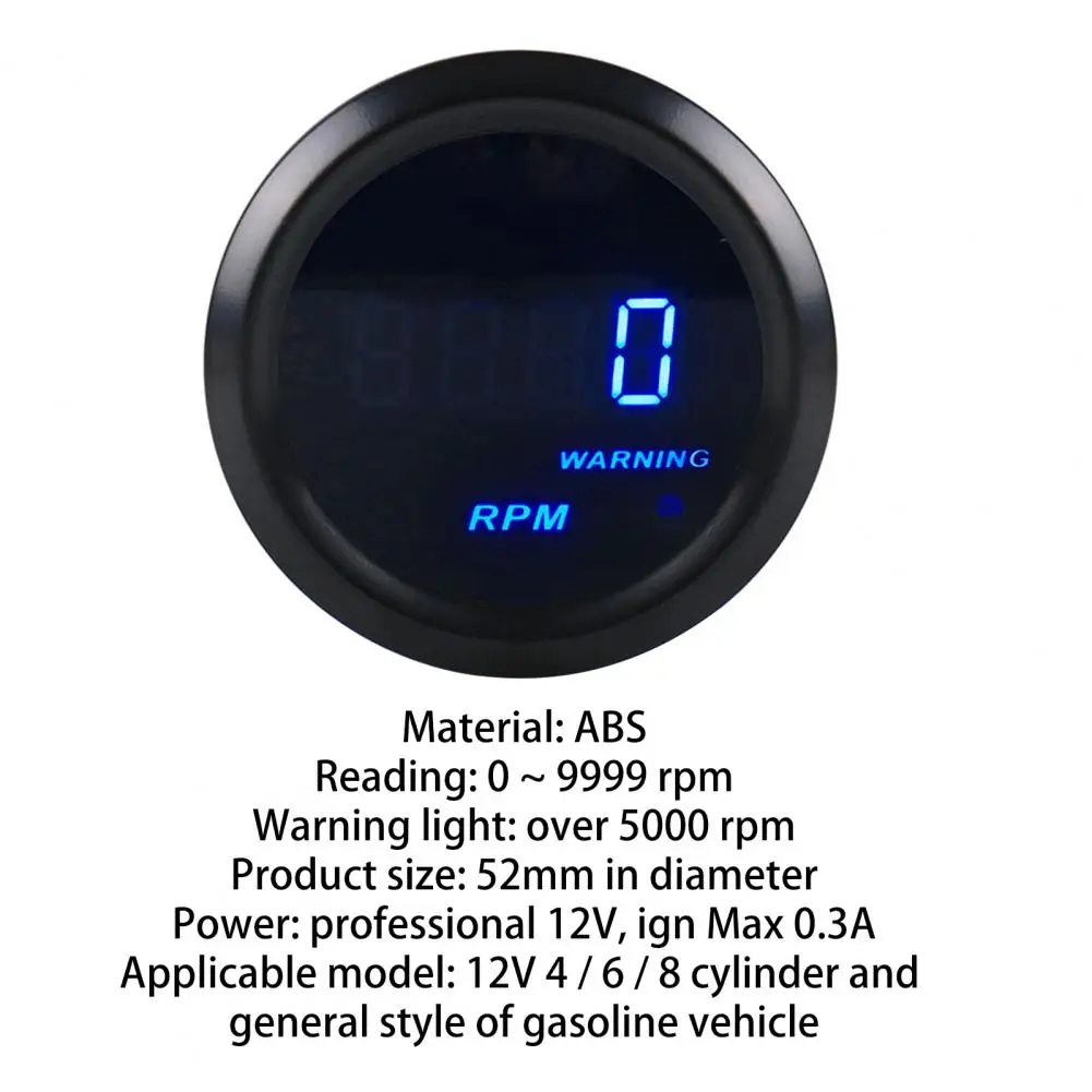 УФ-фильтр 52 мм с 12V многофункциональный вакуумный RPM датчика цифровой Скорость