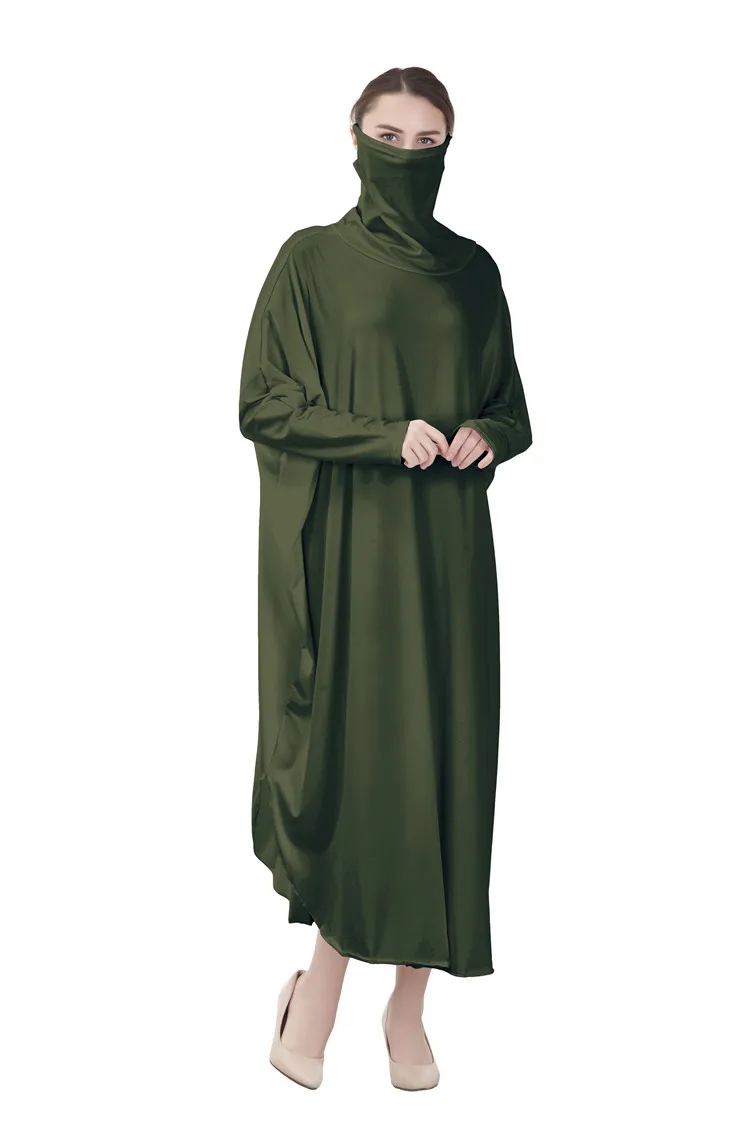 

Ramadan Muslim Burqa Abaya Women Prayer Garment Islam Burka Niqab Long Khimar Kaftan Robe Jilbab Islamic Clothing Hijab Dresses