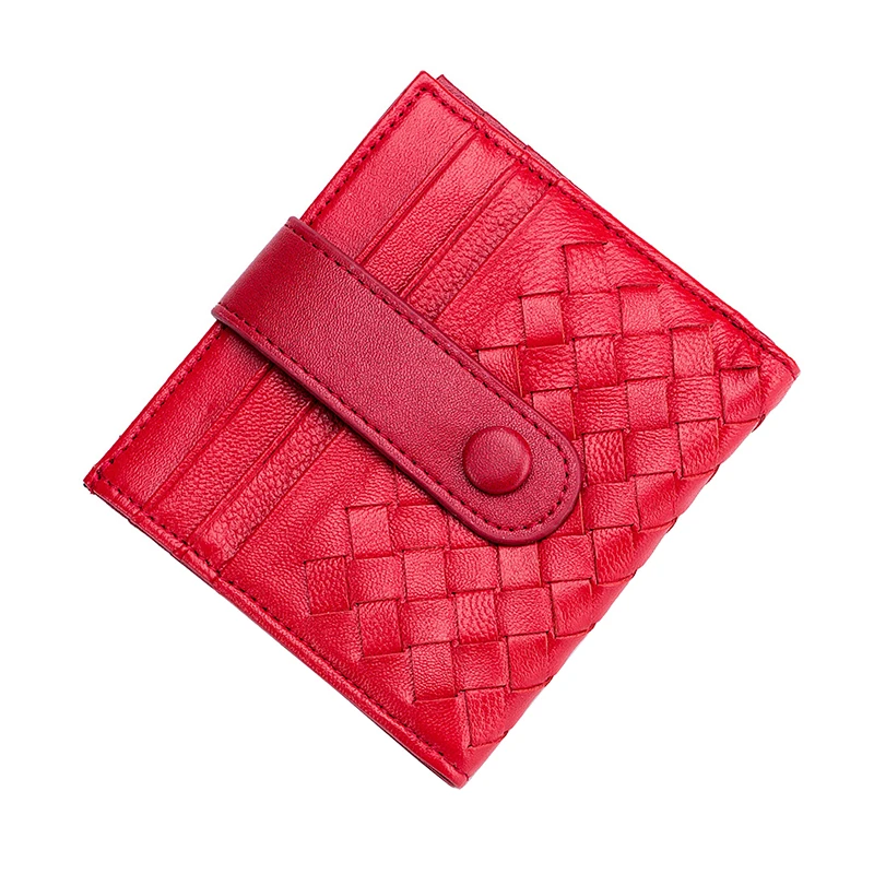 Повседневные кошельки из натуральной кожи короткие модные мульти-карты