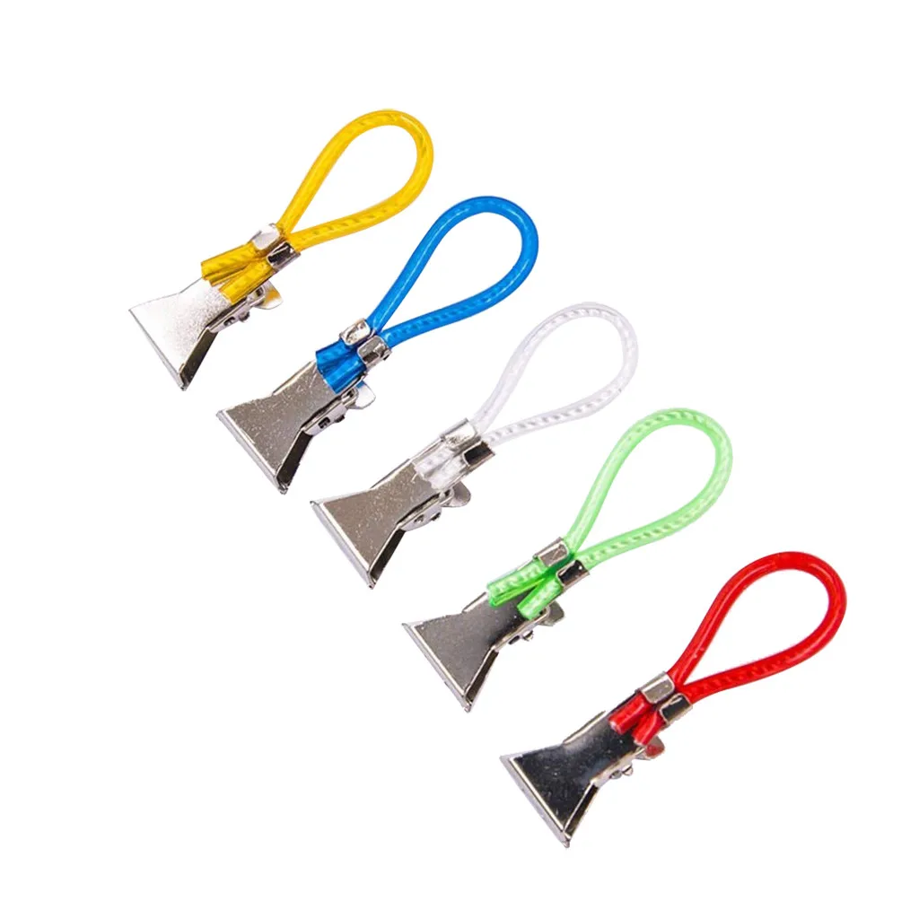 5 шт. кухонное полотенце Подвесные Зажимы клипсы с застежкой липучкой для рук