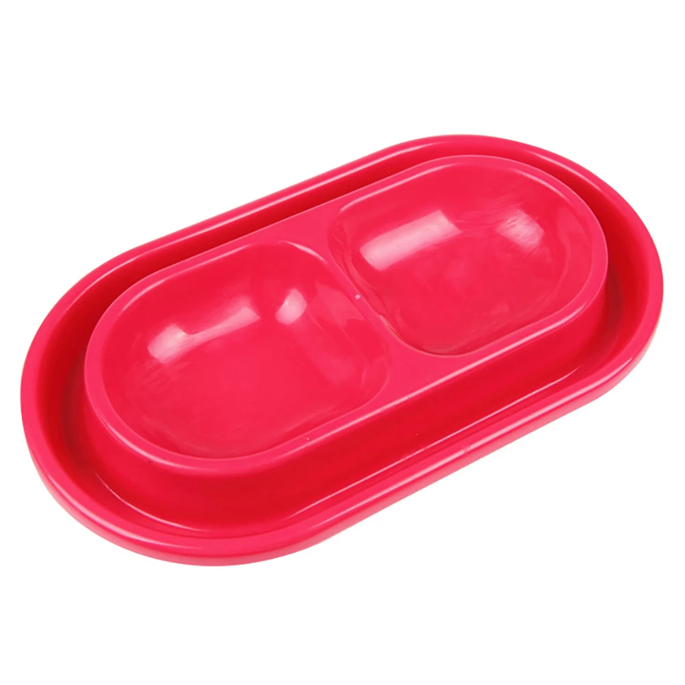 Миска водостойкая для кормления собак и щенков двойная чаша дозатора без