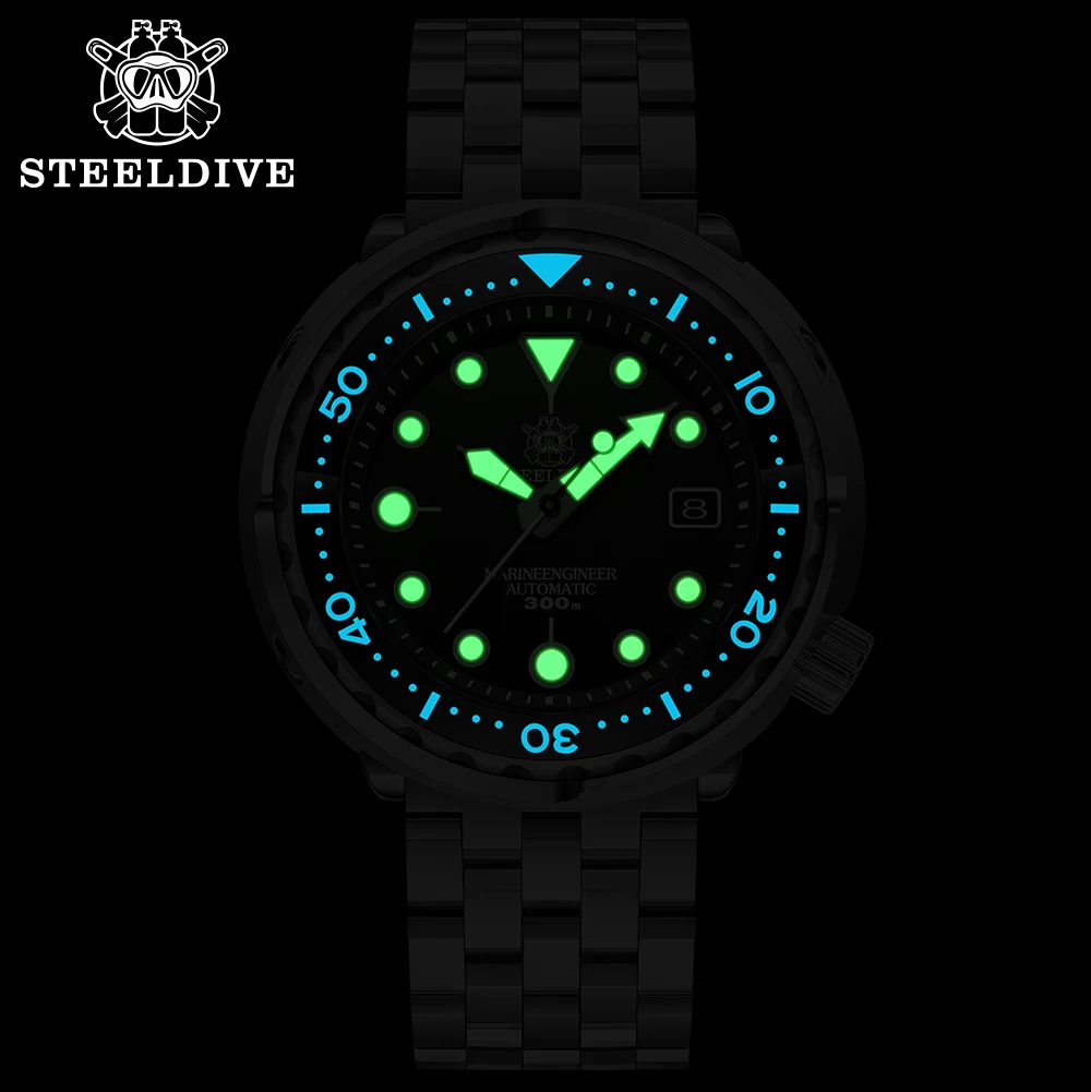 Steeldive SD1975 30ATM Для мужчин мужские часы Seiko-NH35 автоматический Керамика ободок