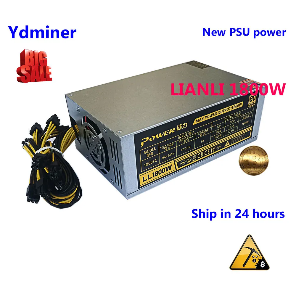 новый LIANLI PSU 1800w для asic ANTMINER s9 s9j t9+ l3++ INNOSILICON t1 a9 a4+ WHATSMINER m3 m1 BAIKAL g28 n240 x10 EBIT e9+ |