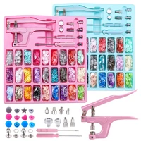 snap plastic fasteners button with pliers toolgrommet tool kitsnaps no sew buttons for clotheswalletssewing crafting