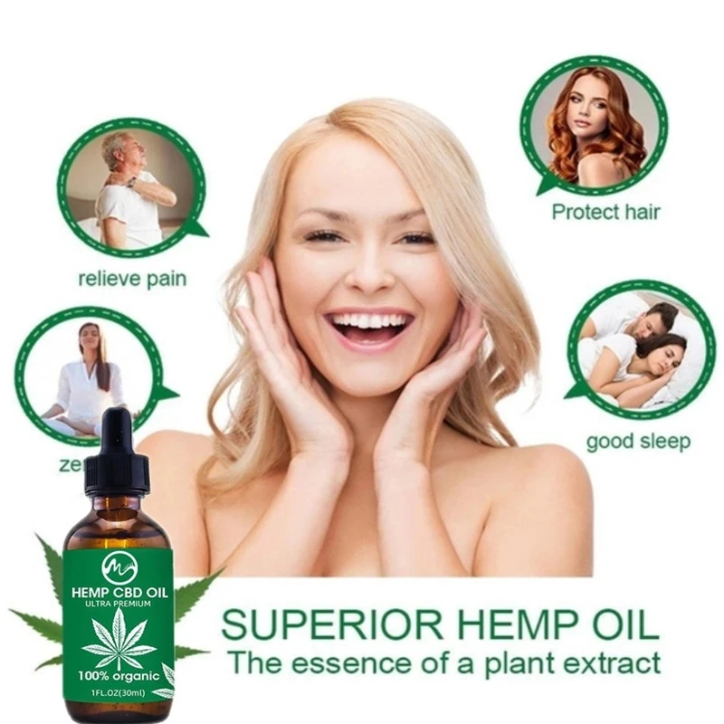 Масло конопли Minch CBD для снятия боли 100% органические семена экстракт капли в шее